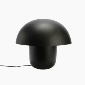 lampe de tablent forme de champignon de couleur noir mat